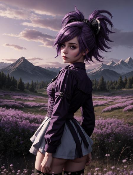 00093-3742352167-1girl, close up shot, in the style of (anime, normal rockwell_-0.5), a dark and twisted meadow in wonderland, fairytale, purple.png